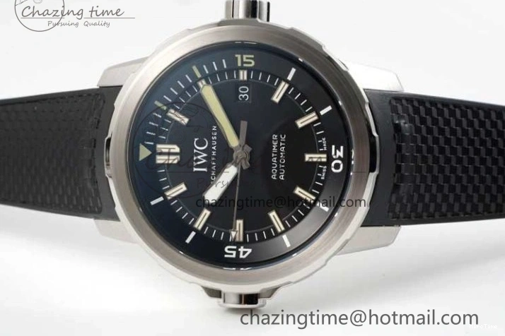 MIROTIME 0311 TechFriendly Aquatimer SS IW3290 RSF 1:1 Best Edition Black Dial on Black Rubber Strap A 7076